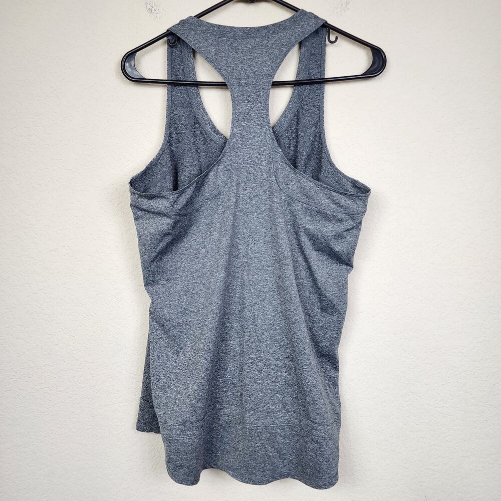 Large Grey Gray Racerback Tank Top - Picture 5 of 5